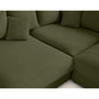 Voir la diapositive 6 : LISA DESIGN Aspen - canapé d'angle réversible 5 places - assise profonde - en velours côtelé