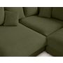 Voir la diapositive 6 : LISA DESIGN Aspen - canapé d'angle réversible 5 places - assise profonde - en velours côtelé