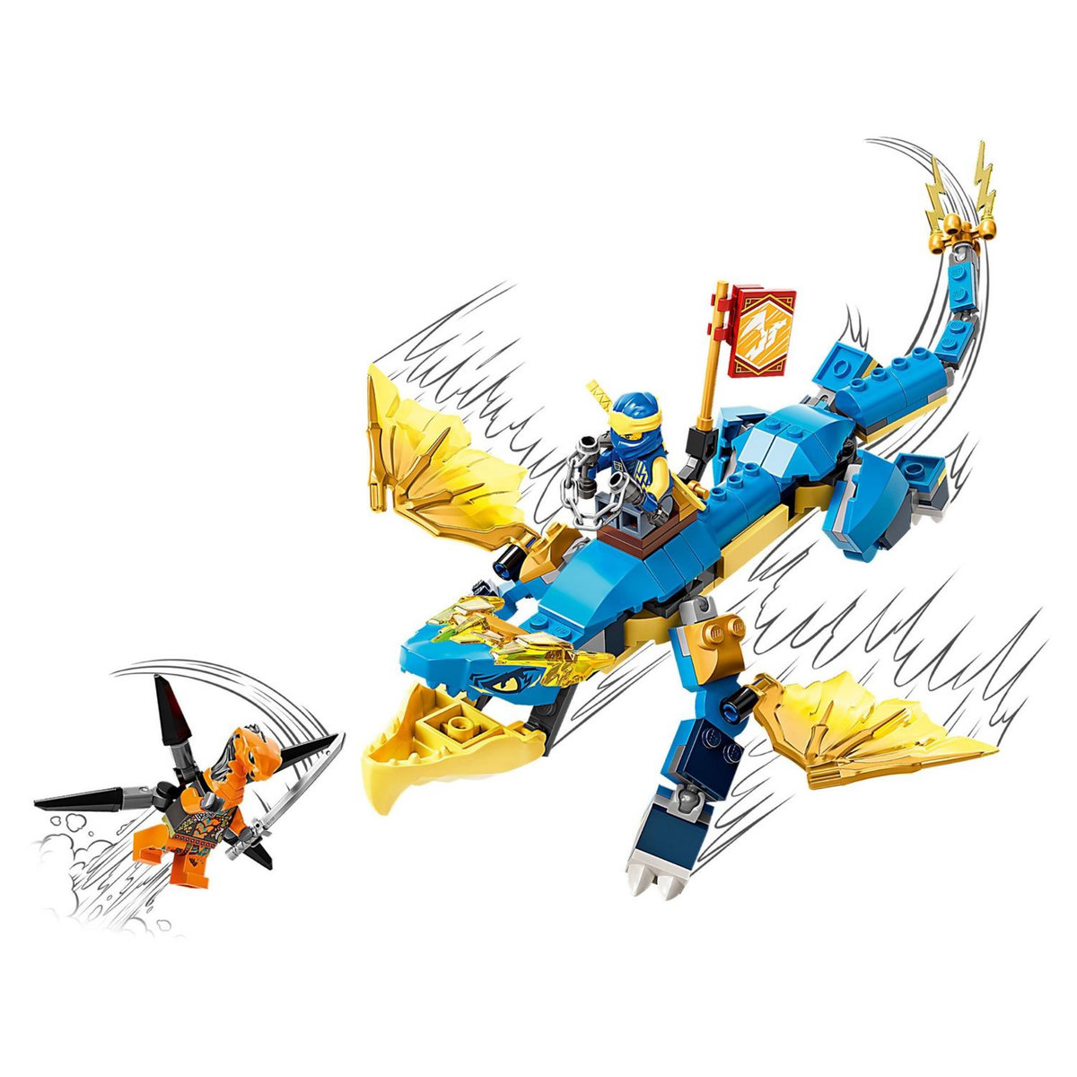 LEGO Ninjago 71760 - Le dragon du tonnerre de Jay - Évolution