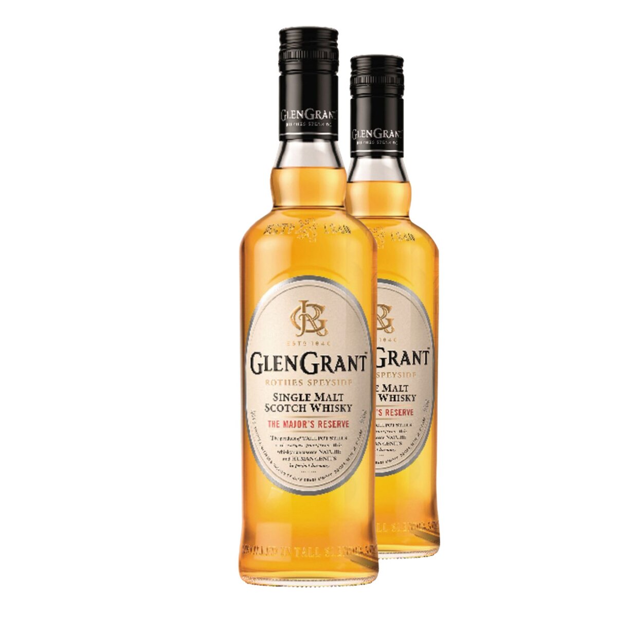 GlenGrant Lot de 2 bouteilles de Whisky Glen Grant The Major's Reserve