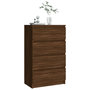 Voir la diapositive 4 : VIDAXL Buffet Chene marron 60x35x98,5 cm Bois d'ingenierie