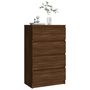 Voir la diapositive 4 : VIDAXL Buffet Chene marron 60x35x98,5 cm Bois d'ingenierie