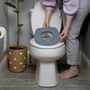 Voir la diapositive 6 : MARKET24 INGENUITY Mini Toilette enfant avec Réducteur de Toilette inclus, Chasse d'eau musicale et rangement lingette intégré Bleu