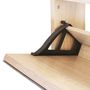 Voir la diapositive 5 : VIDAXL Meuble a chaussures 3 etageres Miroir 63x17x102,5 cm Chene