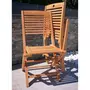 GIvex Chaise pliante de jardin - Teck - INNSBRUCK