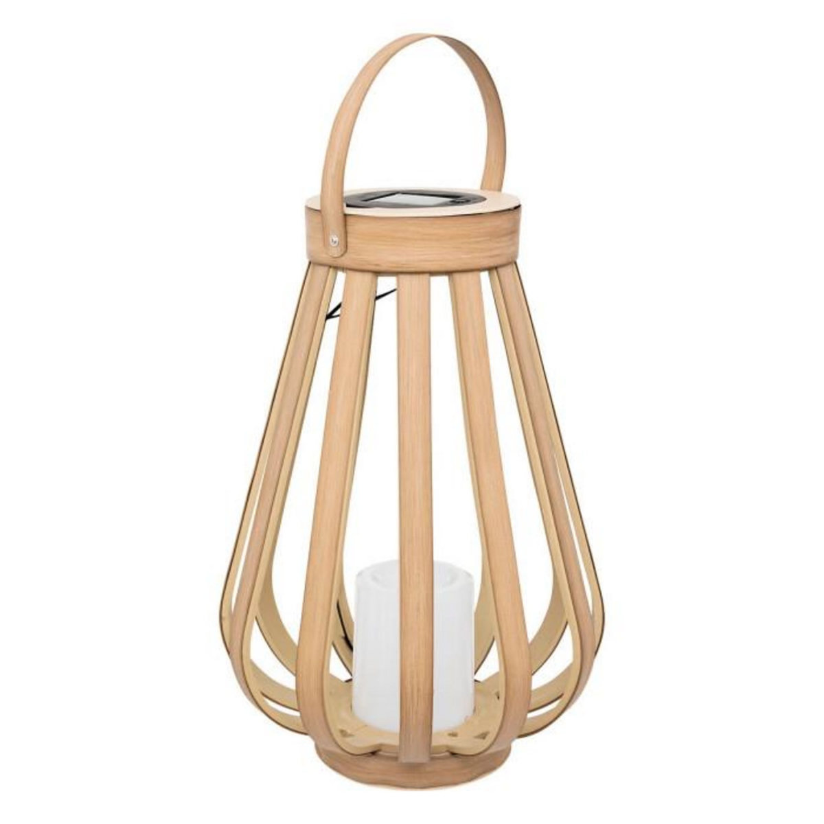 ATMOSPHERA Lanterne d'Extérieur Solaire  Aria  34cm Naturel