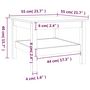 Voir la diapositive 6 : VIDAXL Table basse Blanc 55x55x40 cm Bois massif de pin