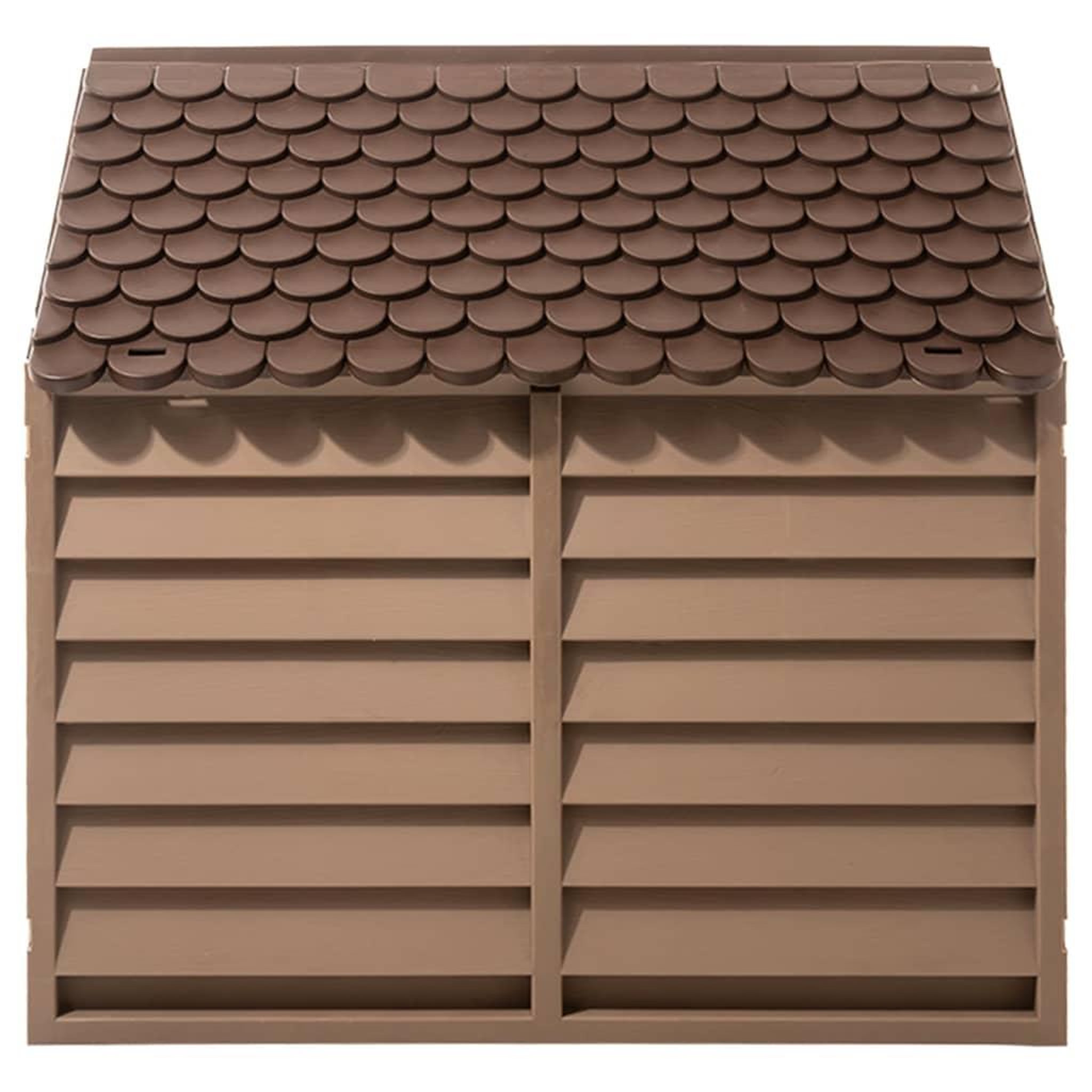 Voir la diapositive 4 : VIDAXL Niche pour chien Marron 86x84x82 cm Polypropylene