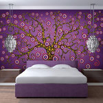 Paris Prix Papier Peint  Abstraction : Arbre Violet. Coloris disponibles : Multicolore