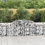 VIDAXL Paniers a gabions arques 20 pcs 300x50x80/100 cm fer galvanise