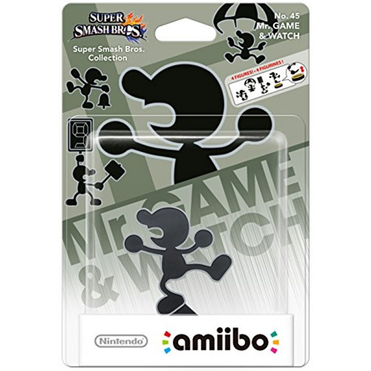 Figurine Amiibo Super Smash Bros - Mr Game & Watch