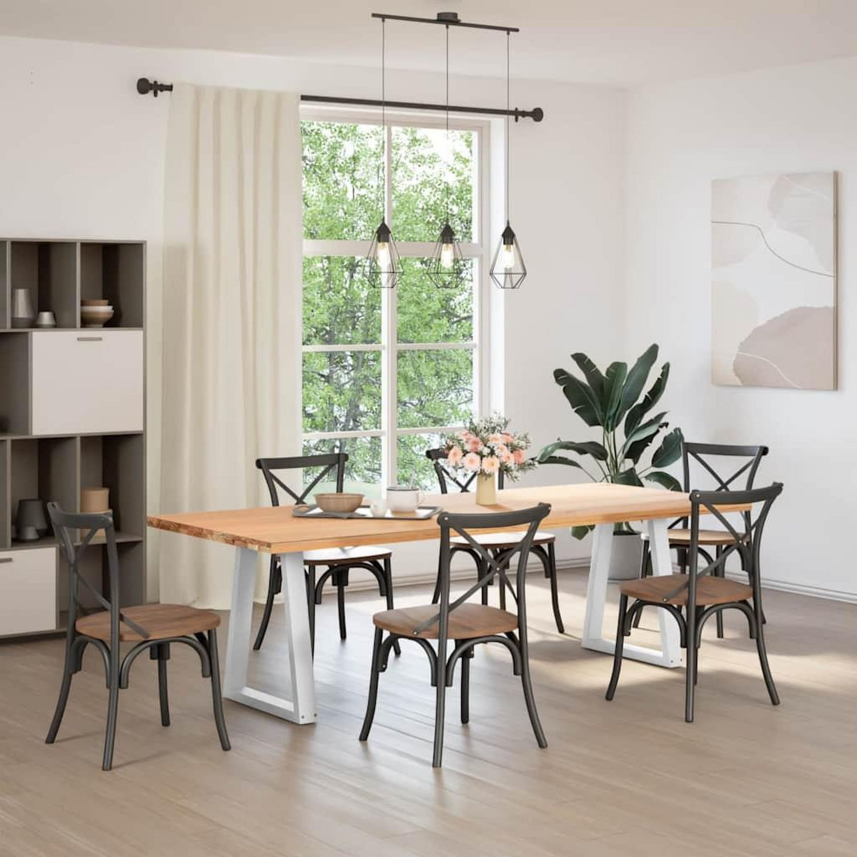 VIDAXL Pieds de table basse forme de V 2 pcs blanc 50x(72-73) cm acier