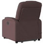 Voir la diapositive 5 : VIDAXL Fauteuil inclinable de massage Marron fonce Tissu