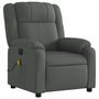 Voir la diapositive 4 : VIDAXL Fauteuil inclinable de massage electrique gris fonce tissu