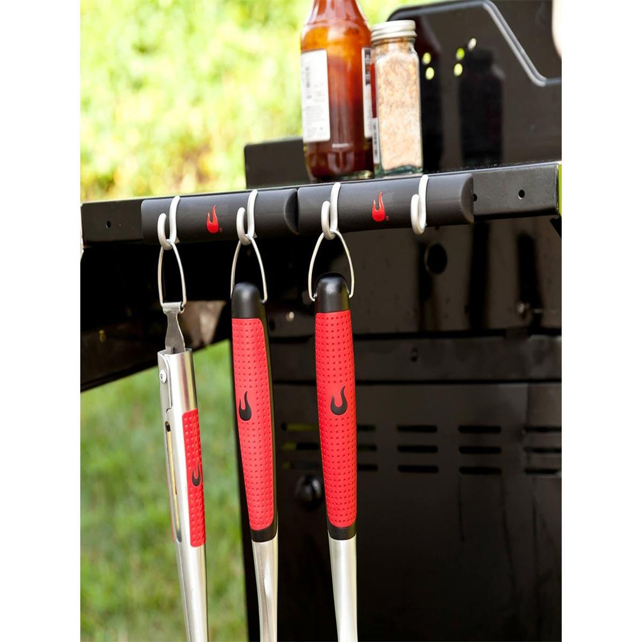 Voir la diapositive 3 : CHAR-BROIL Kit de 3 ustensiles en inox pour barbecue - Char-Broil