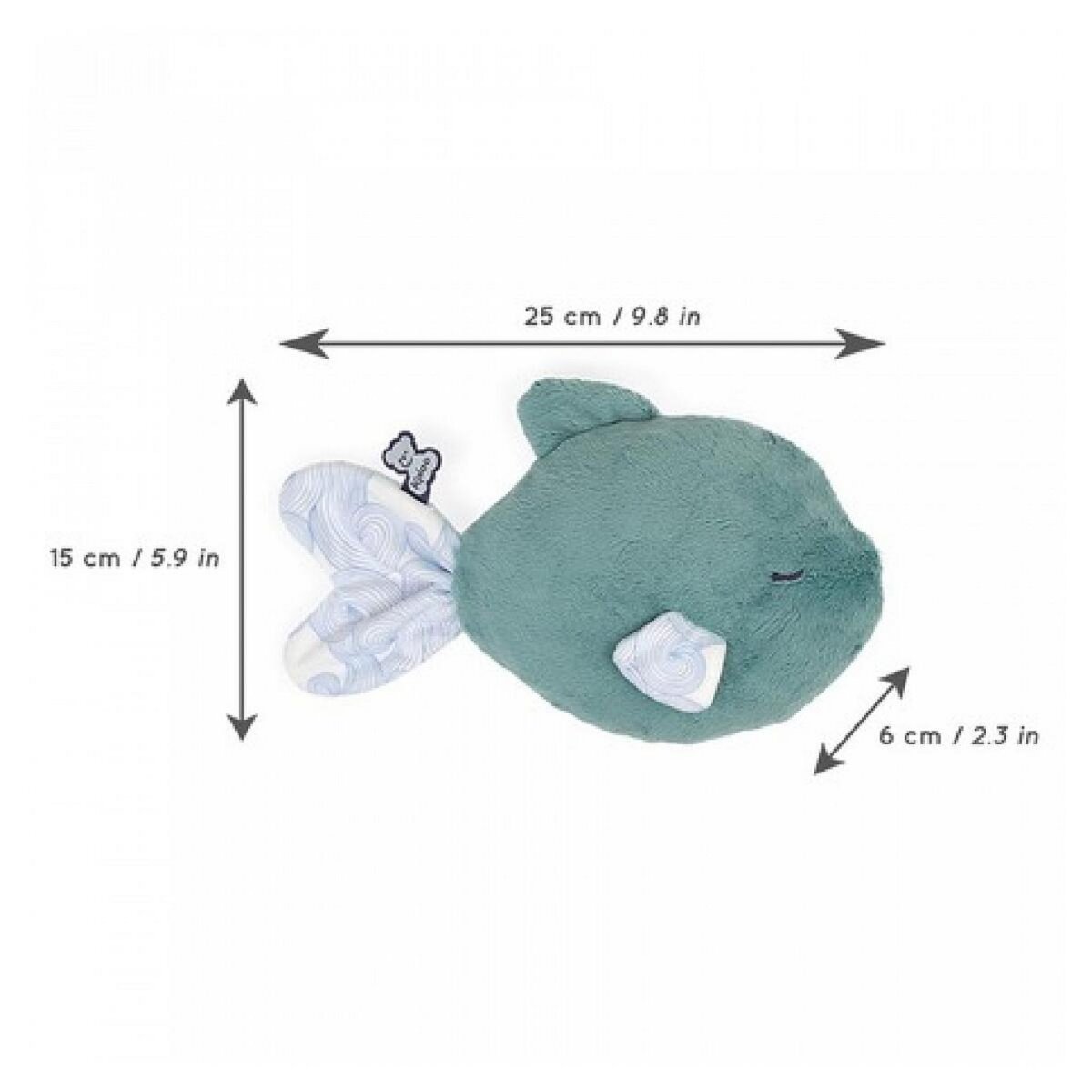 Kaloo Peluche Bien-Être Poisson Déhoussable pour Bébé avec Bouillotte à Lavande