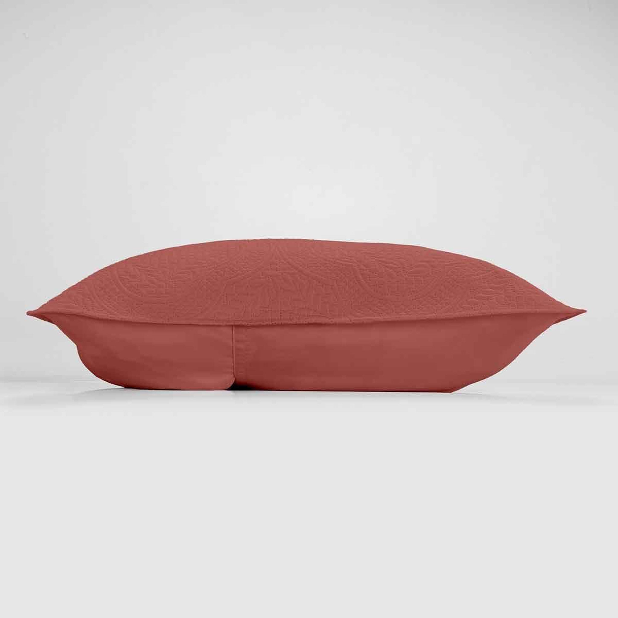 Voir la diapositive 3 : Douceur d'Intérieur Housse de coussin  romane  60x60cm terracotta