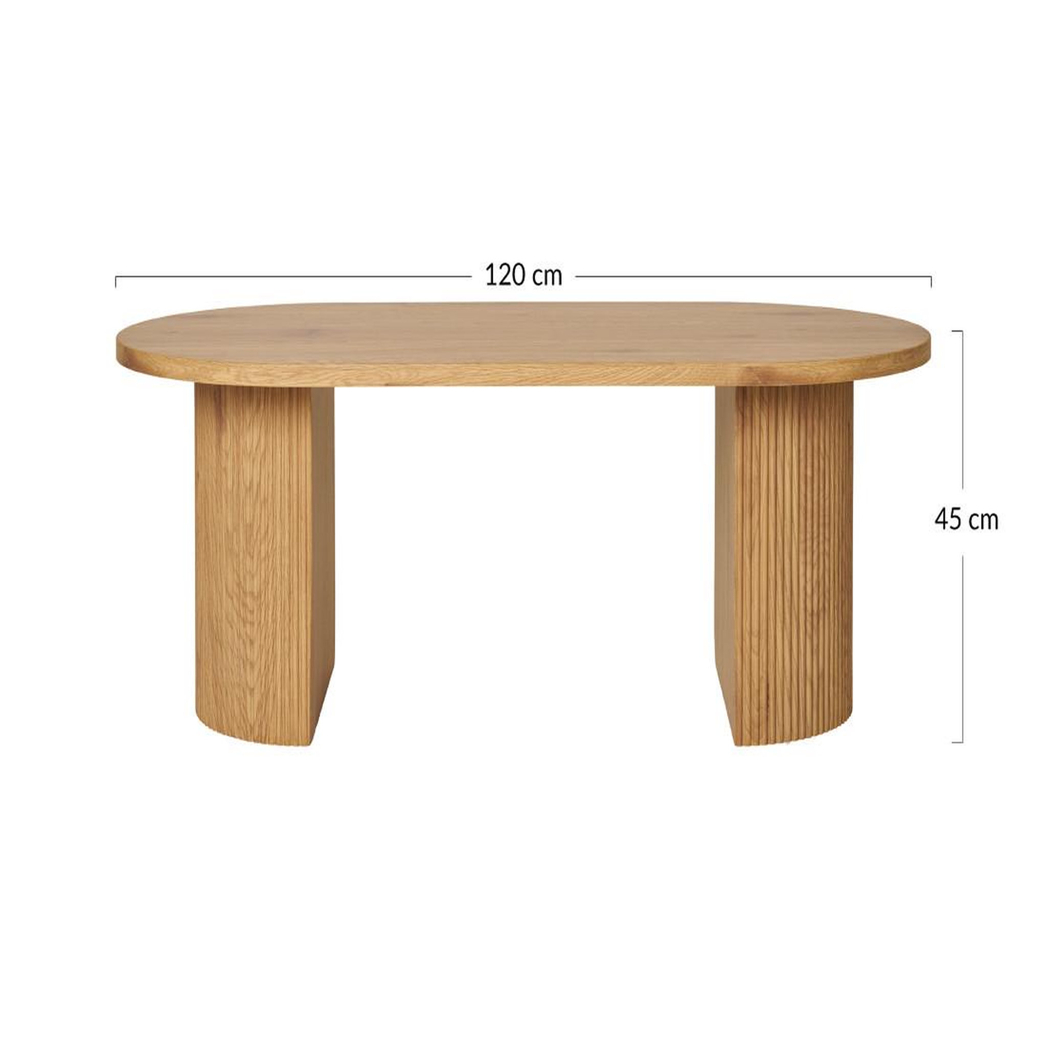 Voir la diapositive 6 : BEST MOBILIER Oliva - table basse - effet bois - 120 cm
