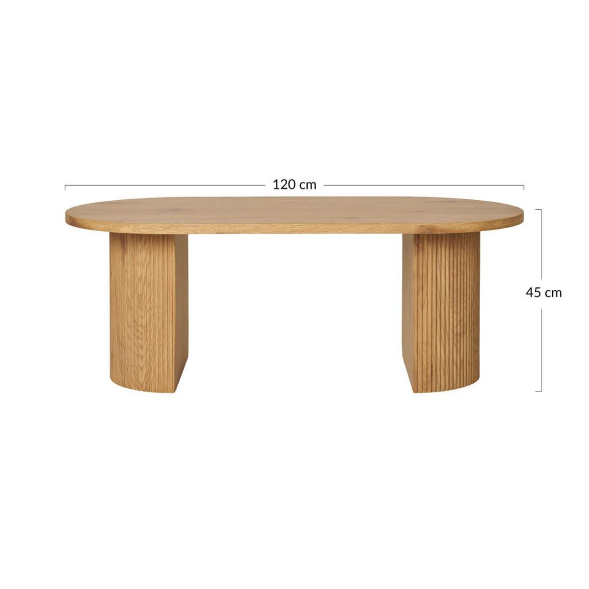 LISA DESIGN Oliva - table basse - effet bois - 120 cm