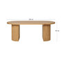 Voir la diapositive 6 : LISA DESIGN Oliva - table basse - effet bois - 120 cm