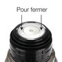 Voir la diapositive 3 : FIVE Bouteille Isotherme Inox  Cup  1L Noir