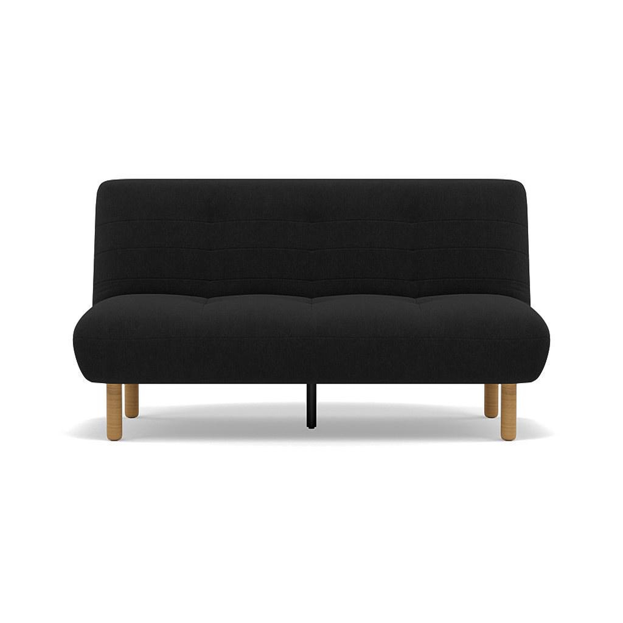 Voir la diapositive 1 : BEST MOBILIER Soan - banquette 2 places convertible clic-clac en velours texturé