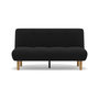 Voir la diapositive 1 : BEST MOBILIER Soan - banquette 2 places convertible clic-clac en velours texturé