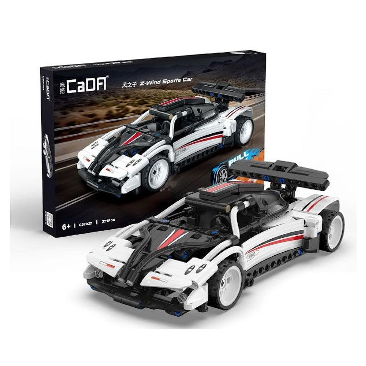 Jamara - Voiture de course a retrofriction blanche