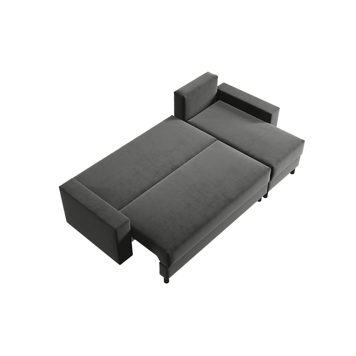 Canapé d'angle convertible  et réversible avec coffre 3 places PAOLA 