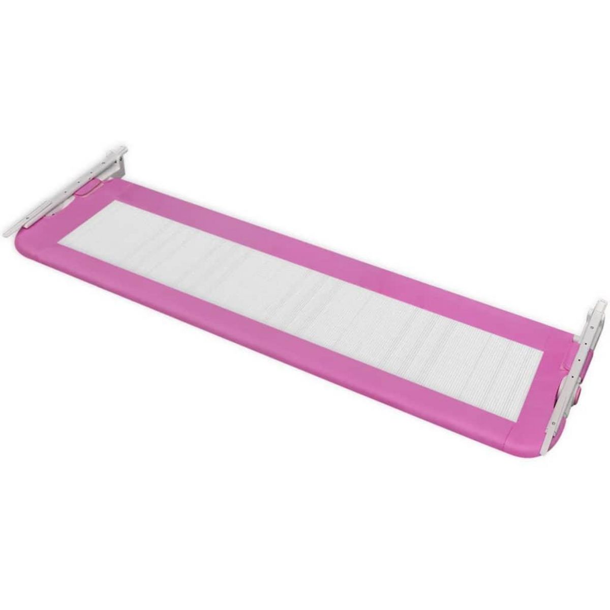 VIDAXL Barriere de lit de securite pour tout-petits 2pcs Rose 150x42cm