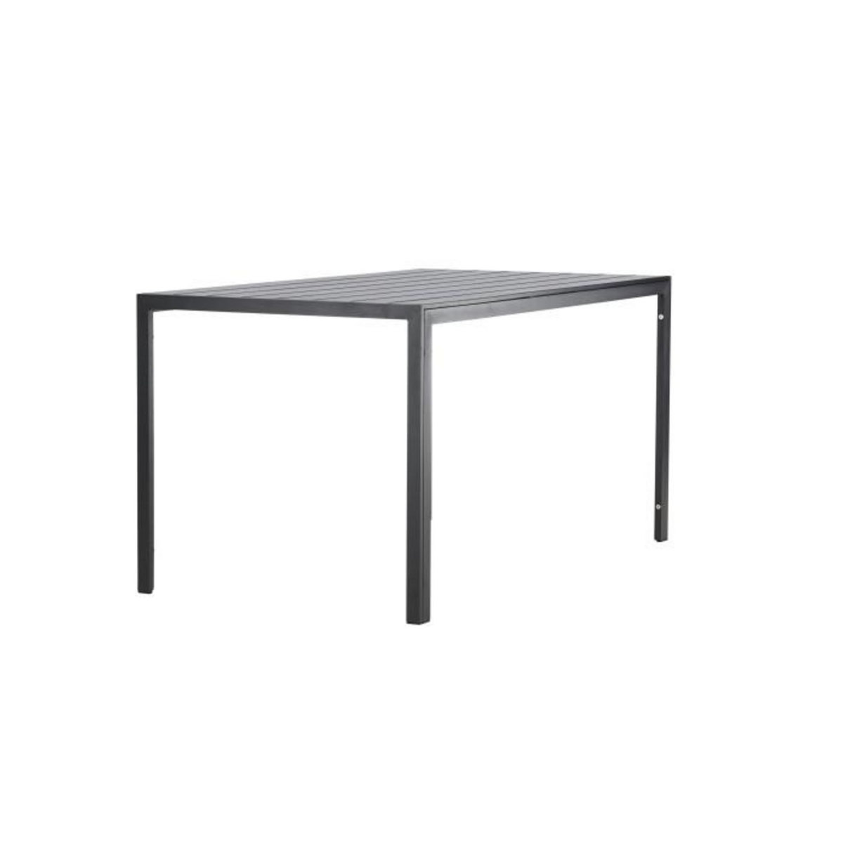 Paris Prix Table de Jardin  Mirko  140cm Noir