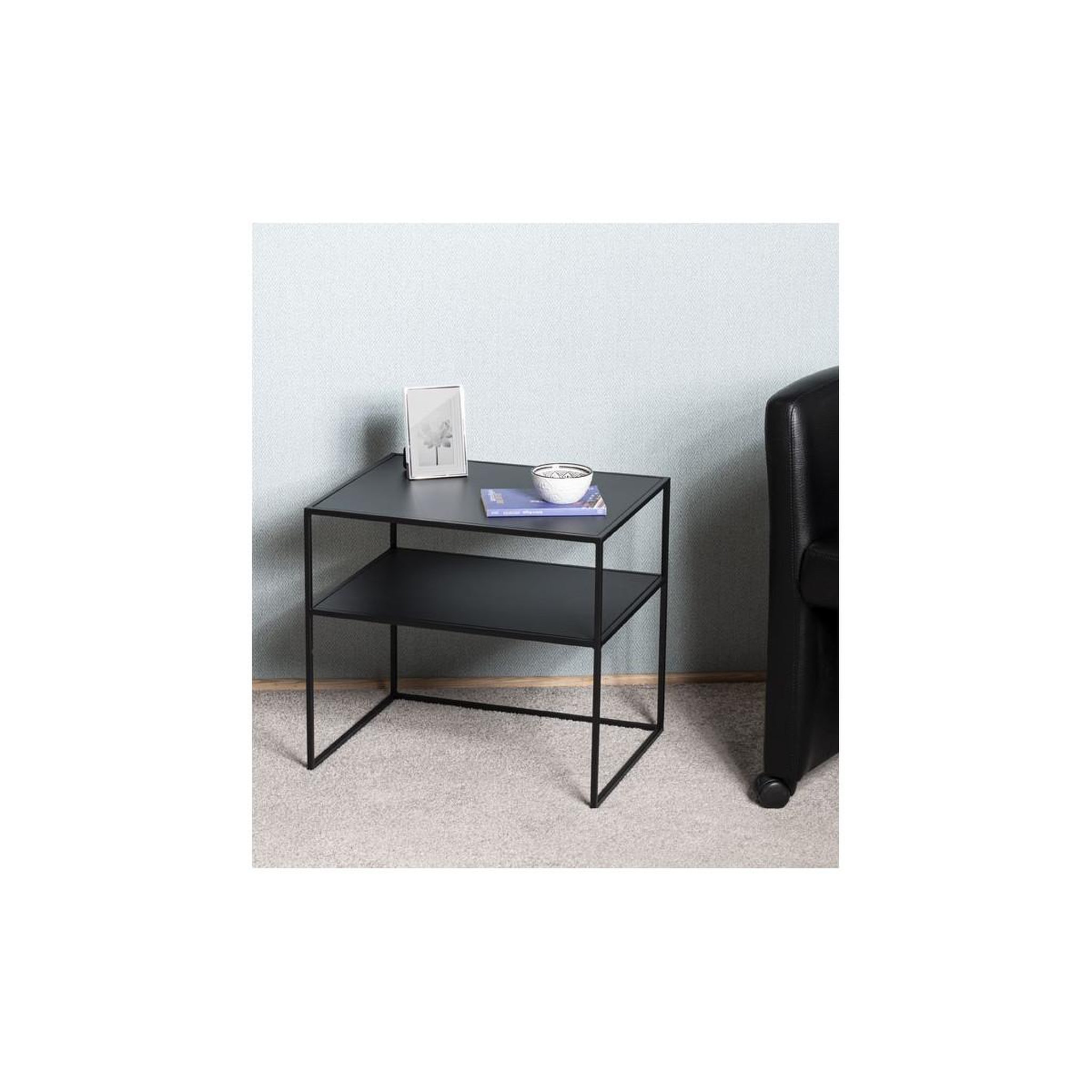 Voir la diapositive 4 : Paris Prix Table d'appoint design  lirola  50cm noir