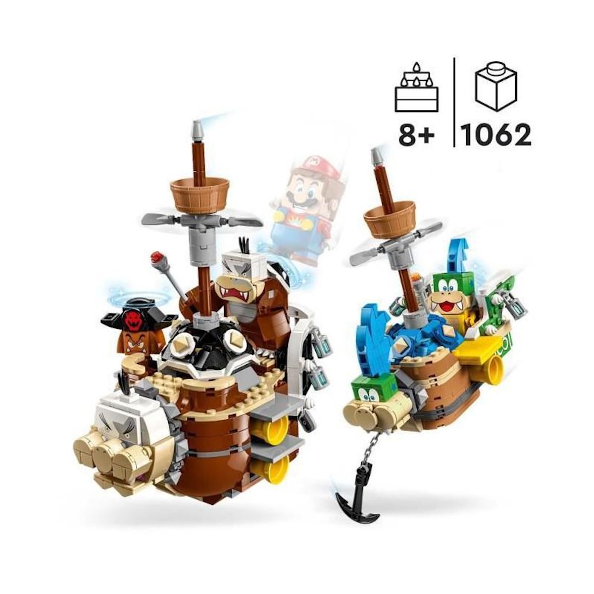 LEGO LEGO Super Mario 71427 Ensemble d'Extension Forteresses Volantes de Larry et Morton, Jouet avec Personnages