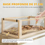 Voir la diapositive 5 : PAWHUT Cage rongeur hamster en bois dim.80x50x76cm 3 niveaux rampes roue bascule cabane