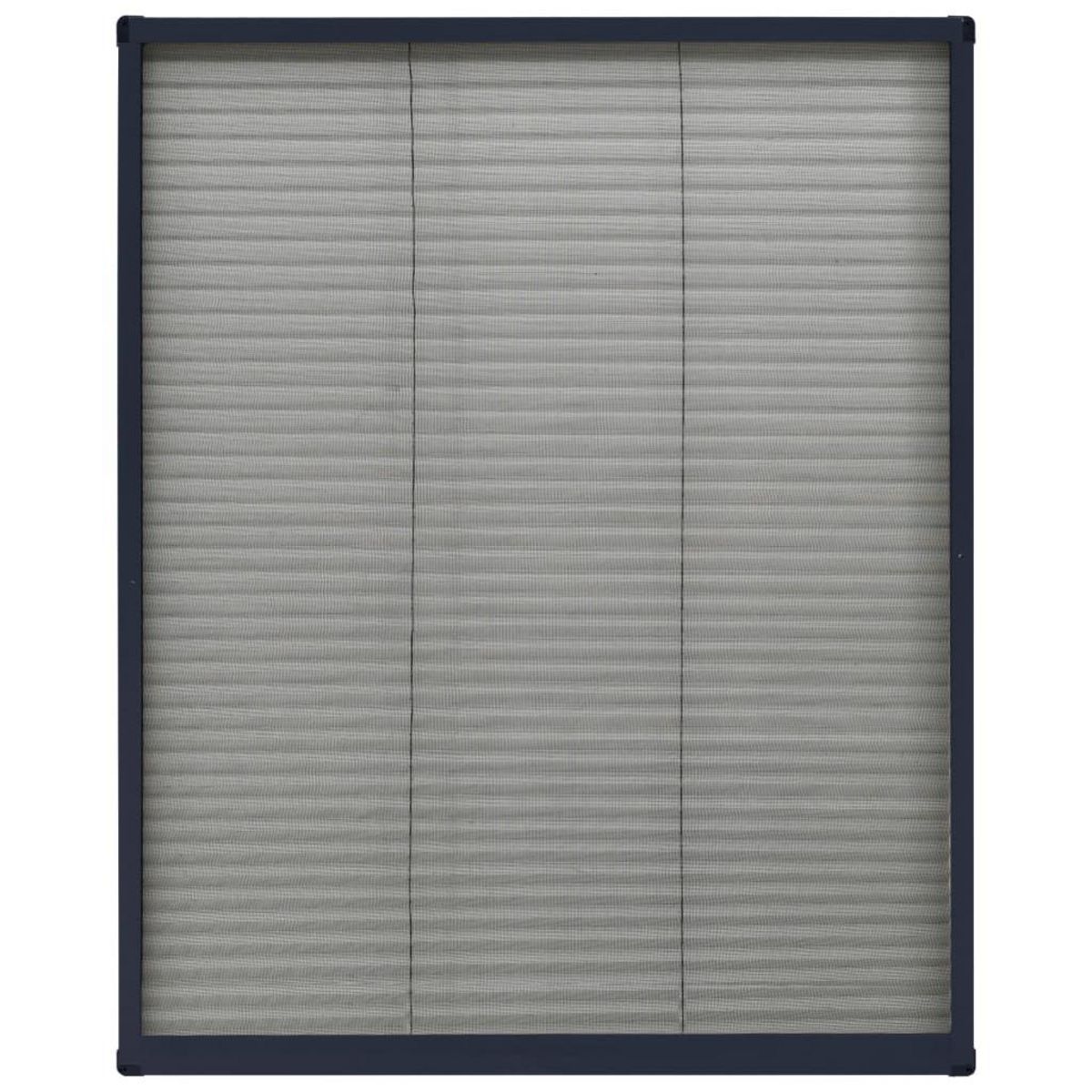VIDAXL Moustiquaire plissee pour fenetre Aluminium Anthracite 60x80 cm