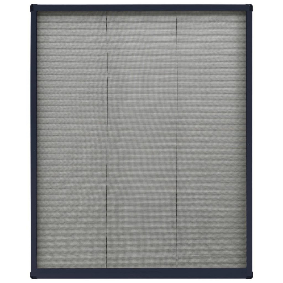 VIDAXL Moustiquaire plissee pour fenetre Aluminium Anthracite 60x80 cm