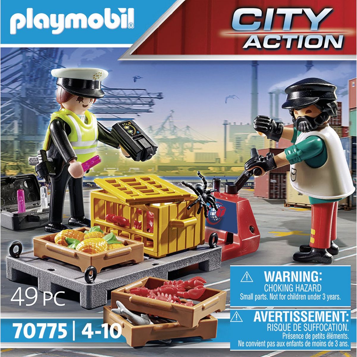 PLAYMOBIL 70775 - CITY Action - Ouvrier et douanière