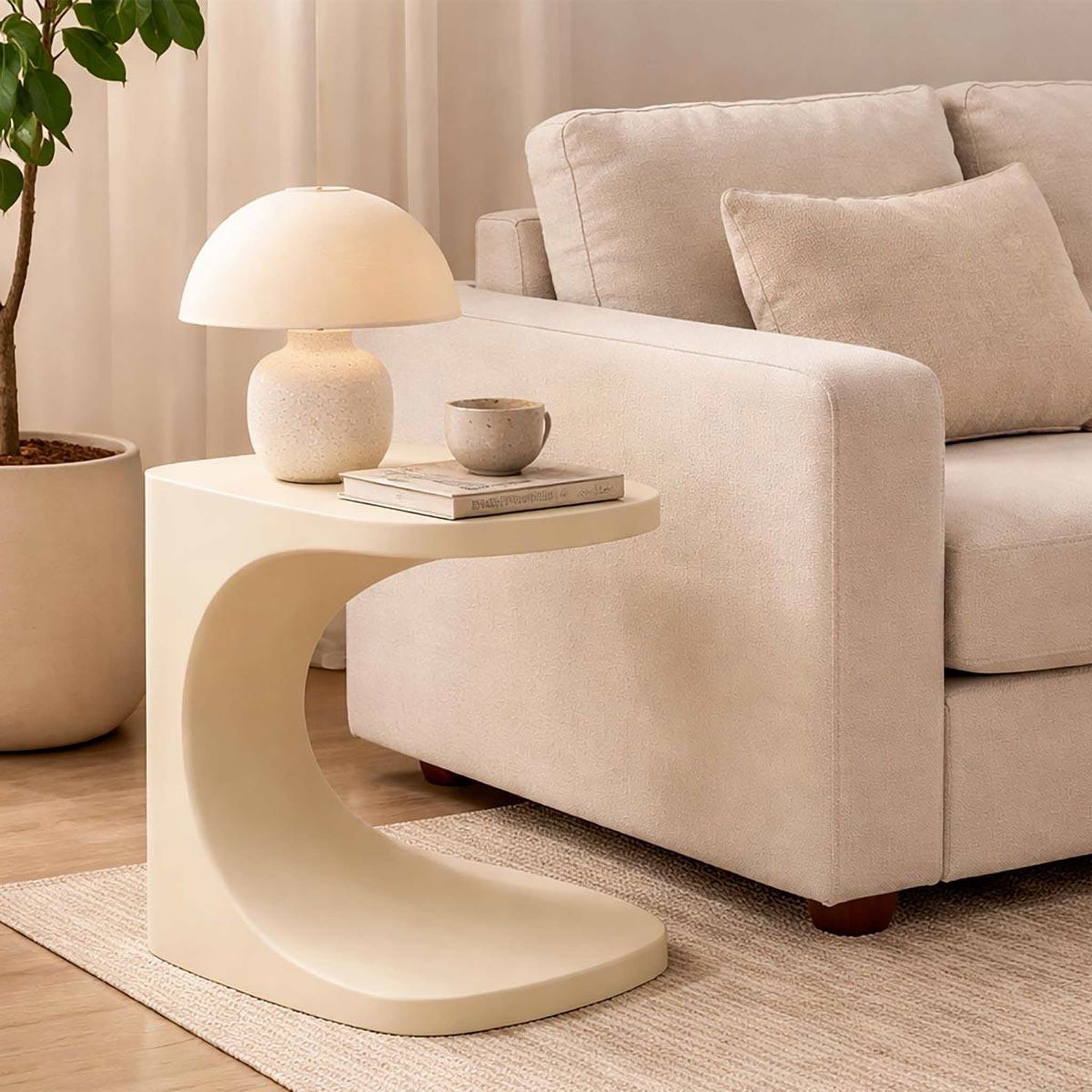 Voir la diapositive 5 : Paris Prix Table d'appoint design  ibiza  52cm blanc