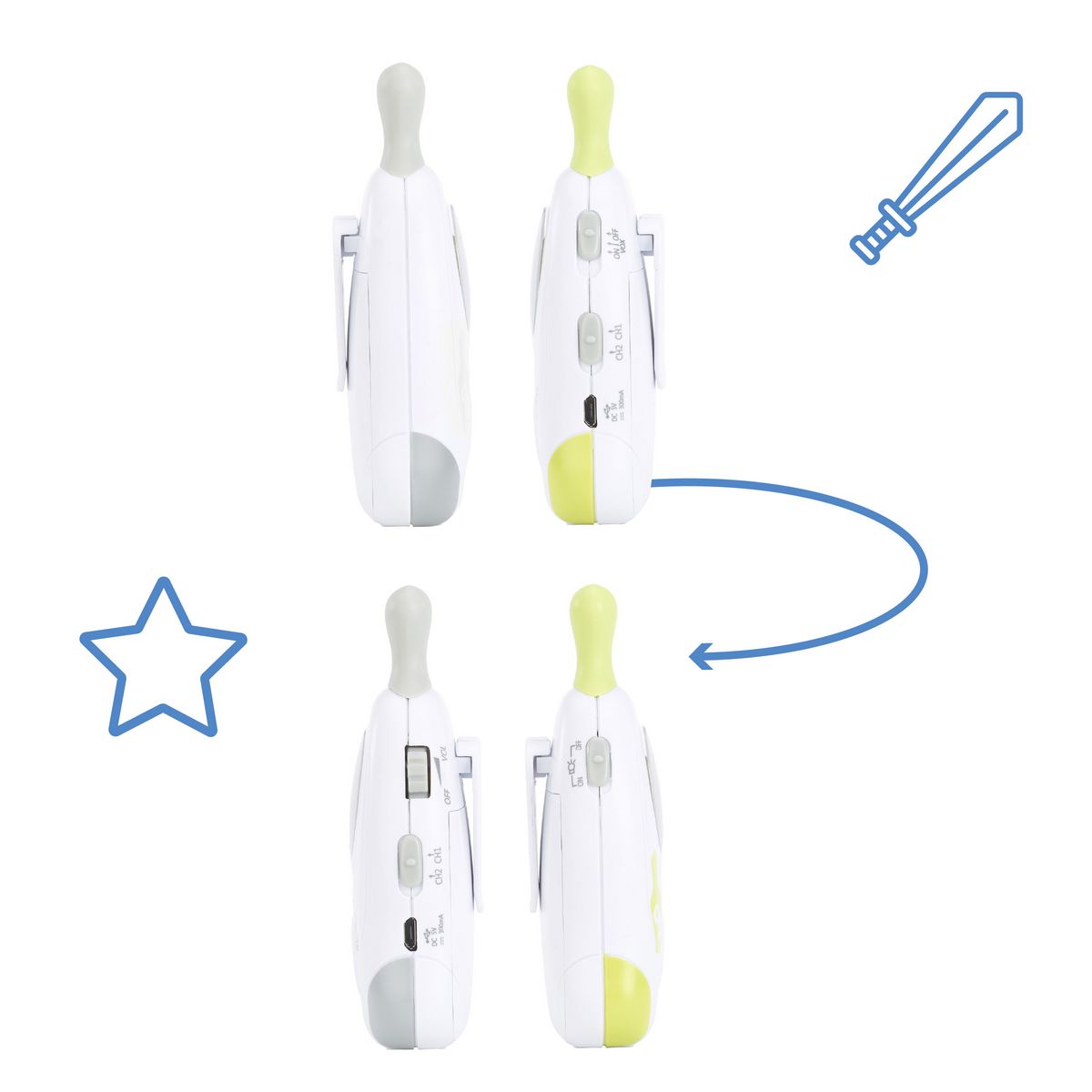 BADABULLE Babyphone Baby Online 300 mètres