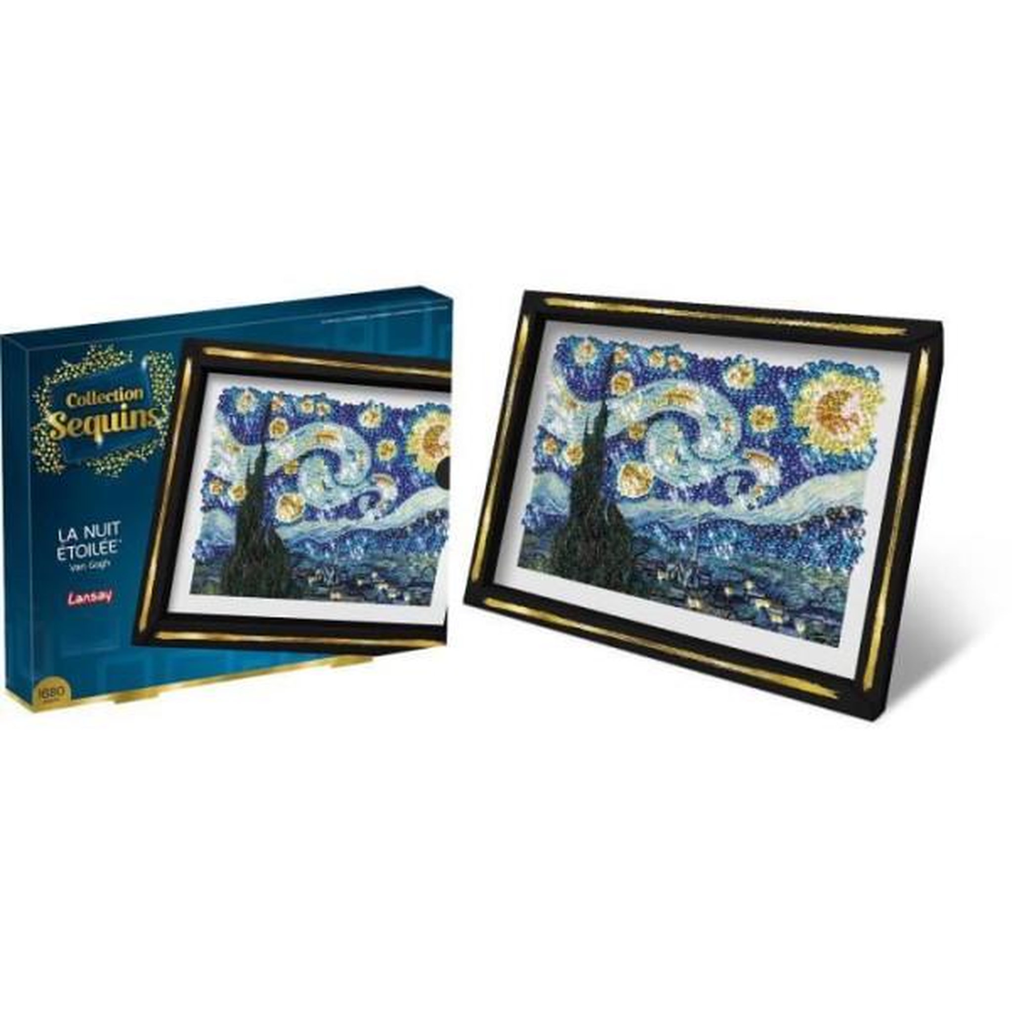 Voir la diapositive 5 : LANSAY Kit loisir créatif - LANSAY - Collection Sequins - La nuit étoilée - Van Gogh - Des 14 ans