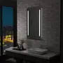 VIDAXL Miroir mural a LED pour salle de bains avec etagere 60x100 cm