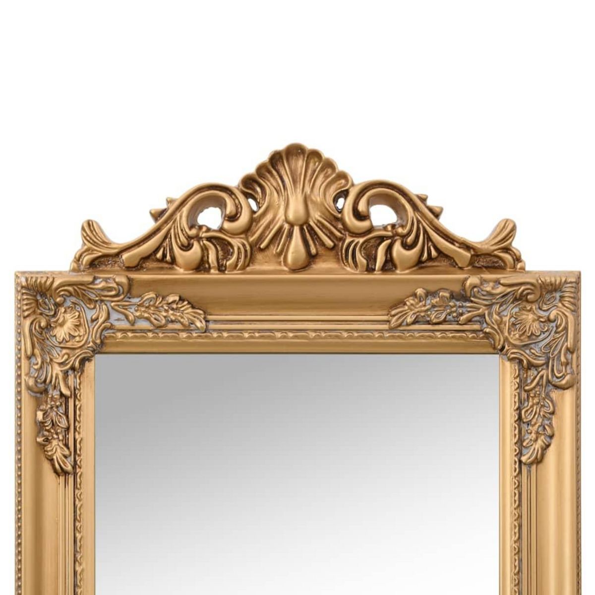 VIDAXL Miroir sur pied Dore 50x200 cm