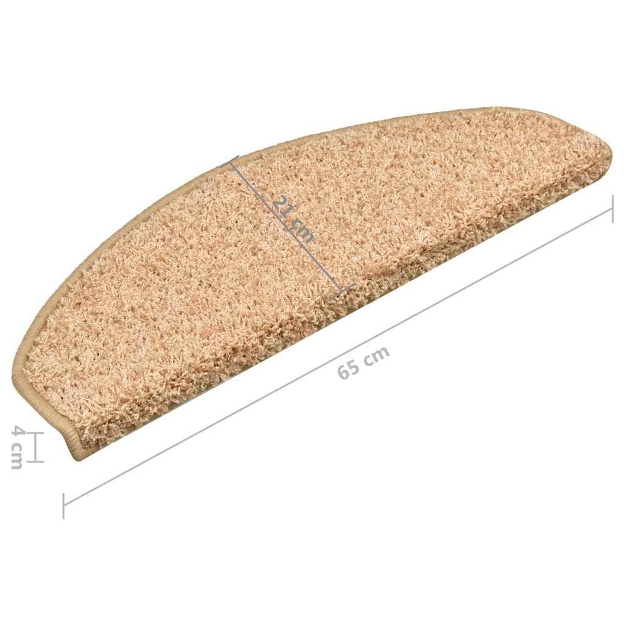 Voir la diapositive 6 : VIDAXL Tapis de marches d'escalier 15 pcs Dore 65x21x4 cm