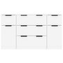 Voir la diapositive 5 : VIDAXL Ensemble de buffets 3 pcs Blanc brillant Bois d'ingenierie