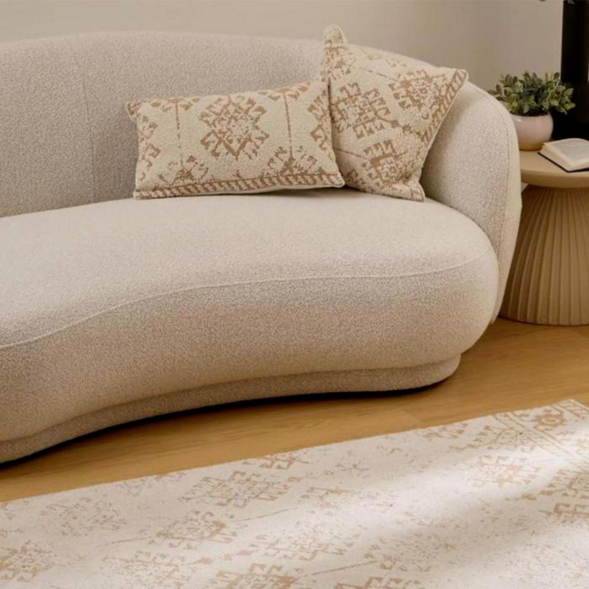 ATMOSPHERA Coussin à Motifs Tissés  Ozel  30x50cm Ivoire