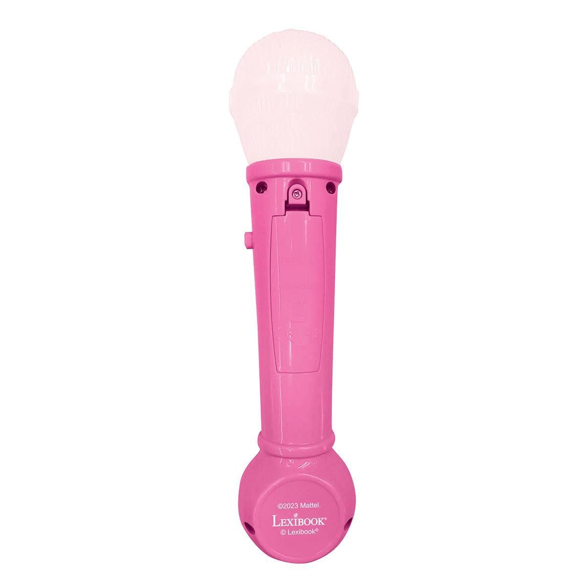 Lexibook Microphone Lumineux avec Mélodies et Effets Sonores Barbie