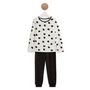 Voir la diapositive 1 : INEXTENSO Ensemble pyjama velours coeurs fille
