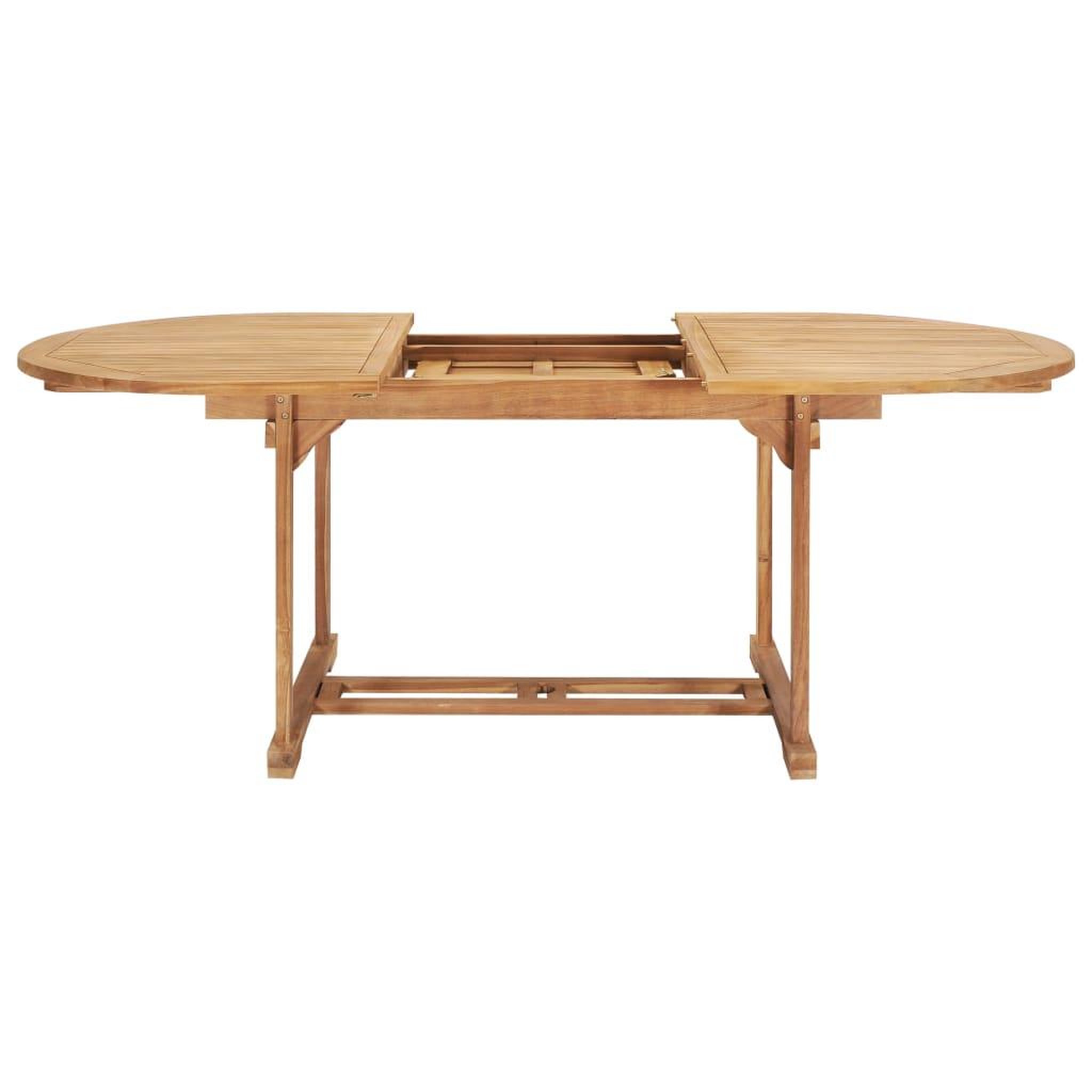 Voir la diapositive 3 : VIDAXL Table de jardin extensible 150-200x100x75 cm Teck solide