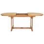 Voir la diapositive 3 : VIDAXL Table de jardin extensible 150-200x100x75 cm Teck solide