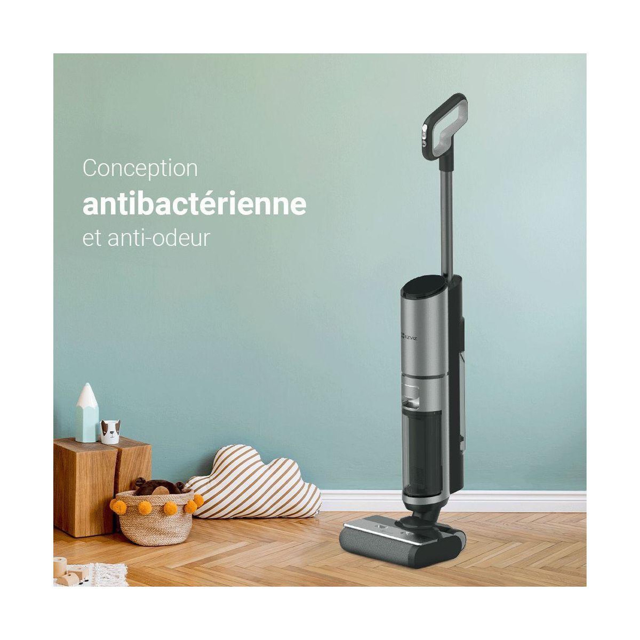 Voir la diapositive 3 : EZVIZ Aspirateur laveur RH2